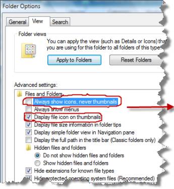 Display Files Icon on Thumbnails