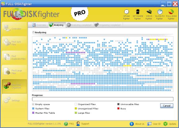 FULL-DISKfighter Organize