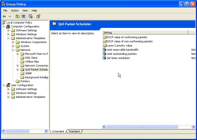 QoS Packet Scheduler