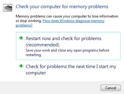 windows memory diagnostic tool